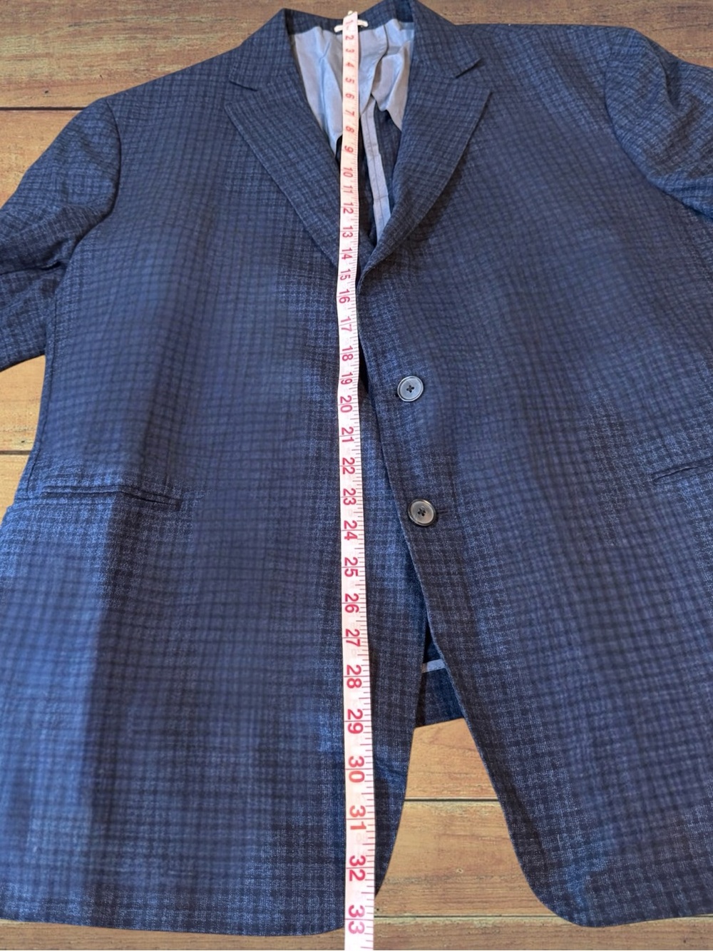 Joseph Abboud Men's Blue Plaid Sport Coat Blazer Jacket 2-Button Notch Lapel 50R - Picture 9 of 16